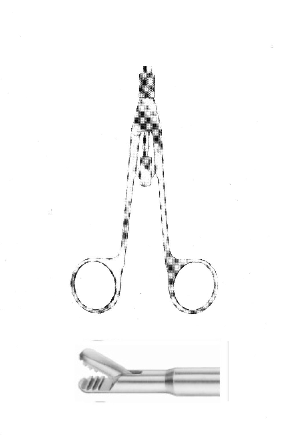 BÜYÜK PİKE AĞIZ FORSEPS ÇAP  10 MM